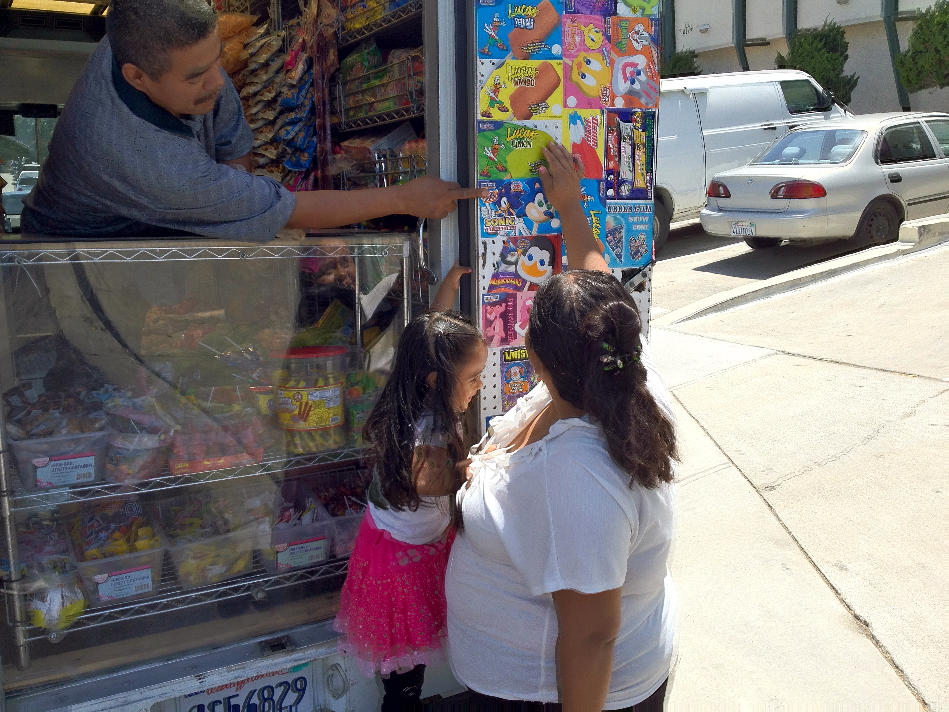 Jose selling Candy in City HeightsJose selling Candy in City Heights