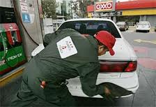 Pemex, gas station attendant, Mexico