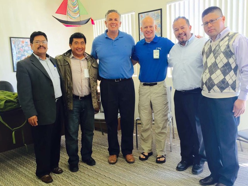 Dave and Larry Trotter with Pastors Cesar Santizo, Felipe Hernandez, Benjamin Romero & Victor Hugo Herrera